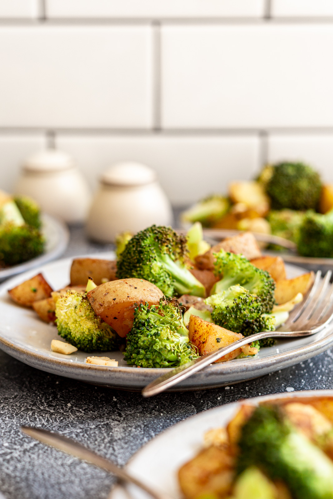 Vegan Roasted Broccoli and Potatoes